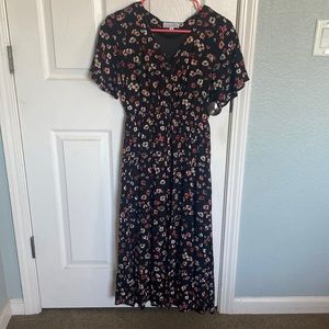 Black floral maxi dress from One Loved Babe size xs
